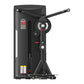 Black commercial multi hip machine with adjustable seat, rotating lever arm, and control panel on white background