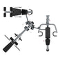 Warrior Deluxe Commercial Series Multi-Station Gym with gray steel frame, black padding, and multiple exercise stations shown
