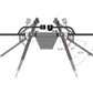 Technical diagram of a mechanical arm with labeled angles