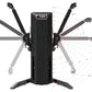 Black bike trainer with adjustable arms