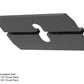 Warrior gray foot pedal attachment with textured surface and center cutout, compatible with 701 and 801 power racks