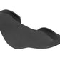 Charcoal gray barbell squat pad with curved shoulder support design on white background