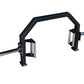 Warrior Open Trap Bar with black frame, chrome handles, and adjustable grip positions on white background