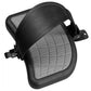 Black oversized welding helmet with gray textured front panel and flip-up design, shown on white background