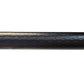 Black textured power rack bar with diamond pattern grip and metal finish, flat lay on white background