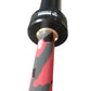Warrior 6-bearing cerakote barbell with red camo pattern and black shaft, close-up detail view