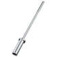 Warrior Space-Saver chrome barbell bar, 5ft length with 30lb capacity, on white background