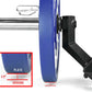 Blue Warrior Super Hex Trap Bar with rotating handles and 1/2" ground clearance, detail view showing plate and specifications