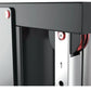 Warrior Wall Mounted Cable Pulley Home Gym System with black and gray frame, white center panel, red cable guides, and dual s