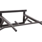 Heavy duty wall-mounted chin up bar with multiple grip positions in dark gray metal, angled view on white background